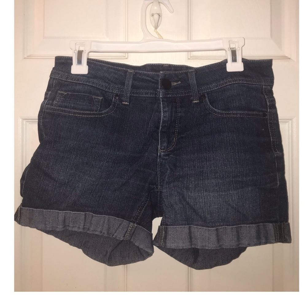 Dark blue jean shorts
